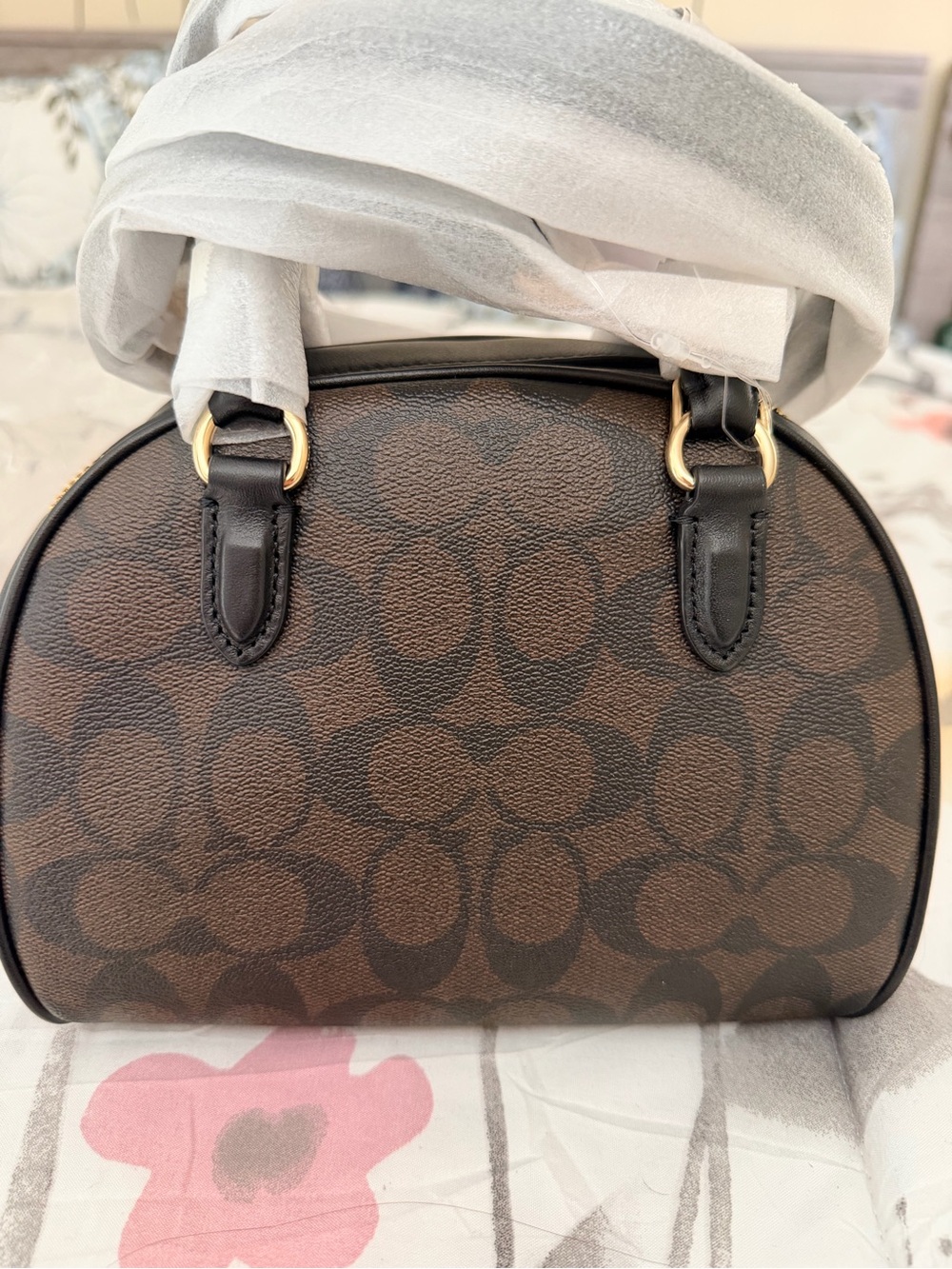 Coach Sydney Signature Dome Satchel - Picture 3 of 4